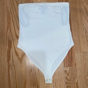 Forever 21 white strapless bodysuit
